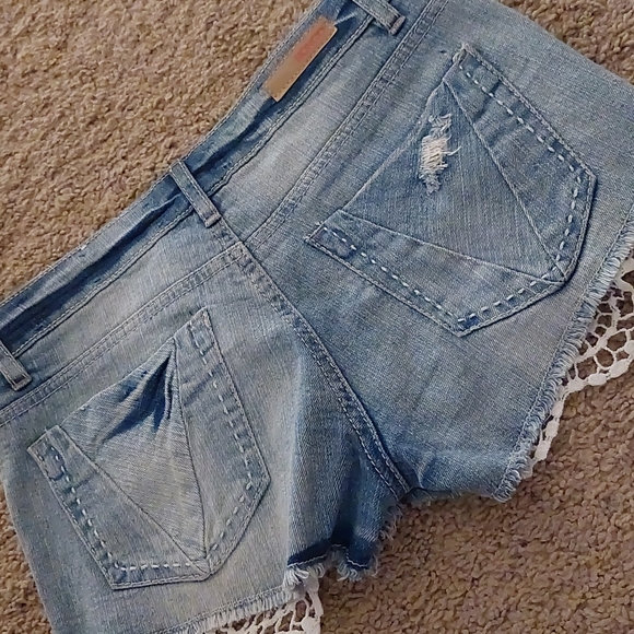 Distressed Jean Short Shorts By Bongo - Picture 8 of 8